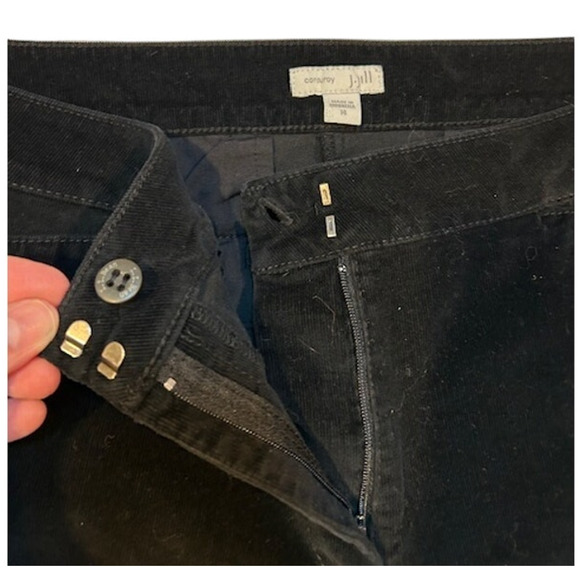 J. JILL Black Fine Wale Corduroy Stretch Pants Women's Size 14 - Picture 7 of 12